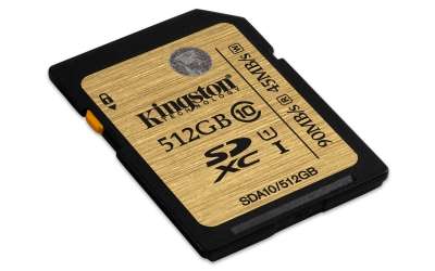 La nuova Kingston SDHC/SDXC Class-10 UHS-I da 512GB