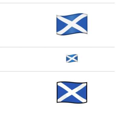 L'emoji della Scozia