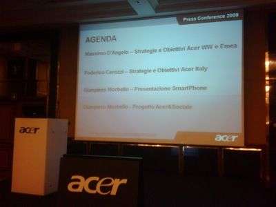 La conferenza stampa Acer 
