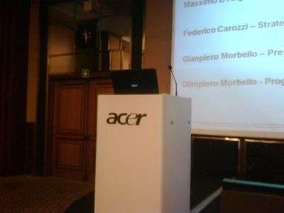La conferenza stampa Acer 