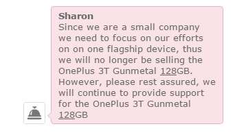 La dichiarazione di OnePlus