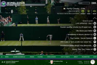 La home page di Wimbledon.com
