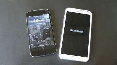 LG Nexus 4 vs Galaxy Note II