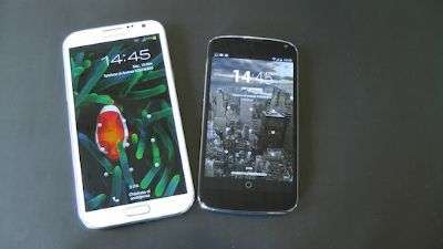 LG Nexus 4 vs Galaxy Note II