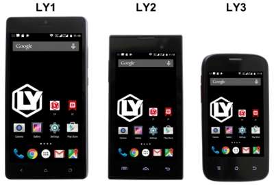 I tre modelli di smartphone LY