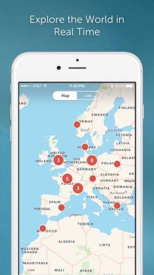 Mappe Periscope per iOS