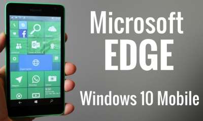 Microsoft Edge per Windows 10 Mobile