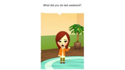 Una schermata dell'app Miitomo