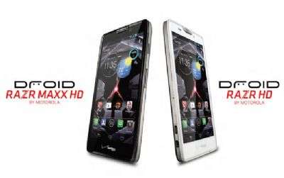 Motrorola DROID RAZR MAXX HD e RAZR HD