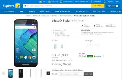 Moto X Style disponibile in India dal 14 ottobre