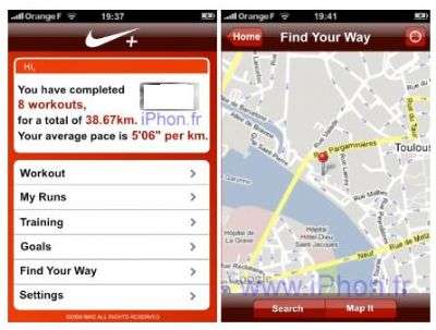 Nike+ per iPhone 3G
