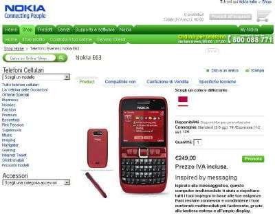 Nokia E63 - Nokia Online Shop