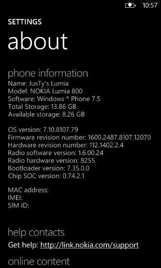 Nokia Lumia 800 - 12070