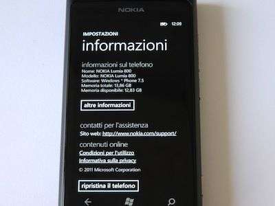 Nokia Lumia 800