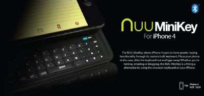 Nuu Minikey QWERTY keyboard