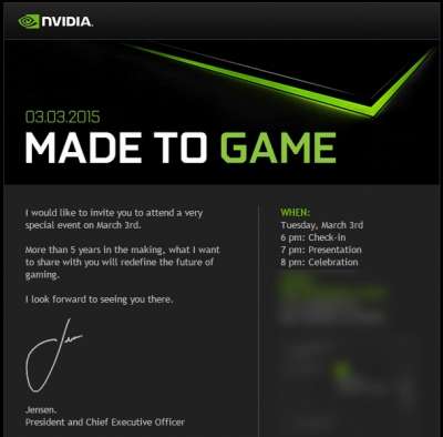 Invito Nvidia per il MWC