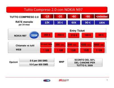 Offerta Nokia N97 - TIM