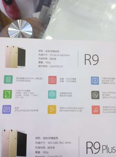 Oppo R9 Caratteristiche