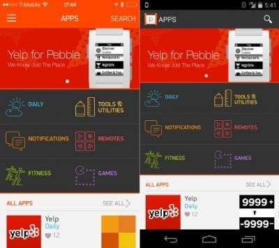Pebble app store