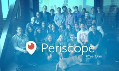 La foto twittata da Periscope