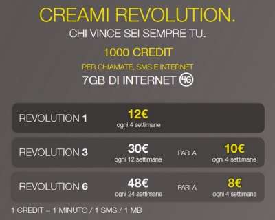 PosteMobile CREAMI Revolution