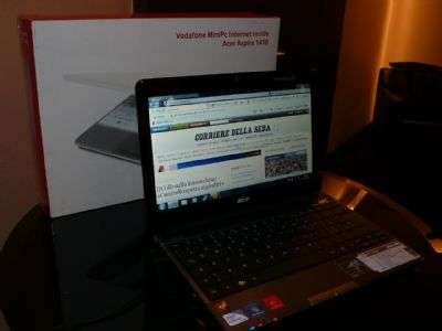 Presentazione Acer Aspire 1410 Vodafone