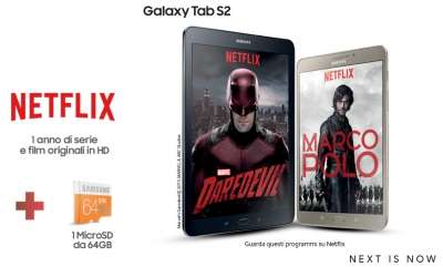 Promo Netflix con Samsung Galaxy Tab S2
