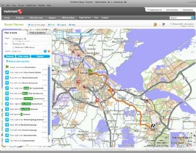 TomTom route planner