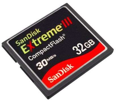 SanDisk Extreme III CompactFlash da 32 GB