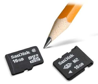 SanDisk microSDHC e M2 da 16GB