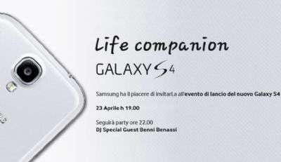 Samsung Galaxy S4 invito