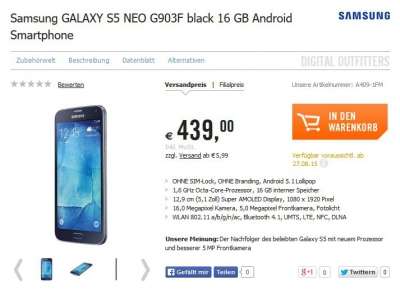 Samsung Galaxy S5 Neo