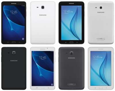Samsung Galaxy Tab A(in alto) e Samsung Galaxy Tab E (in basso)
