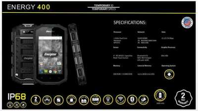 Scheda tecnica Energizer 400