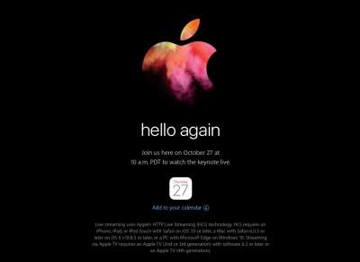 La schermata sulla pagina allestita da Apple