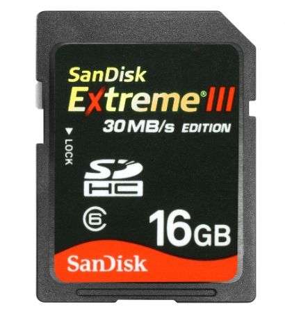 SDHC SanDisk Extreme III 30MB/s Edition line