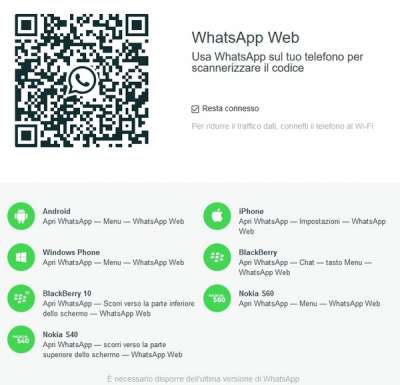 sfruttare whatsapp con il pc2