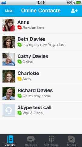 Skype iPhone