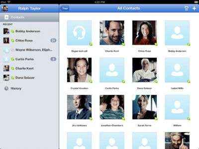 Skype per iPad