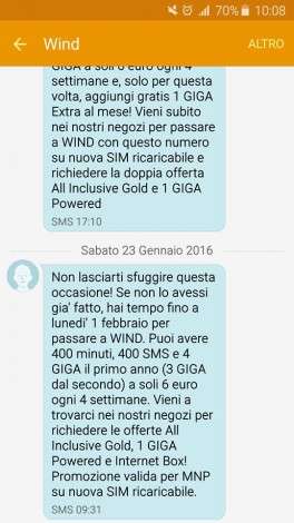 SMS winback di Wind