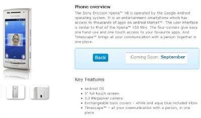 Sony Ericsson Xperia X8