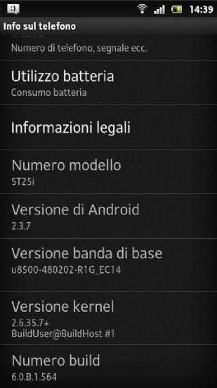Sony Mobile Xperia U