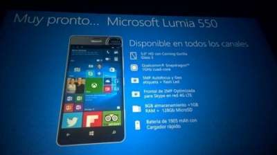 Specifiche tecniche Lumia 550