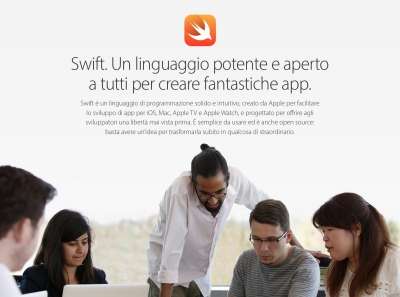 L'home page italiana del sito di Swift