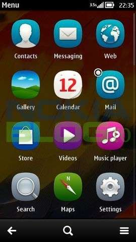 Symbian Belle UI