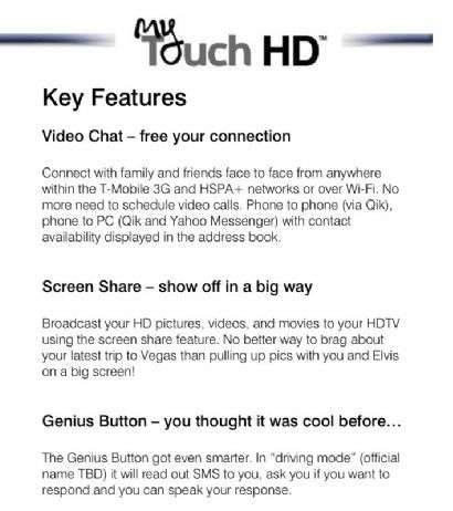 T-Mobile myTouch HD