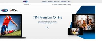 Il sito di TIM con l'offerta