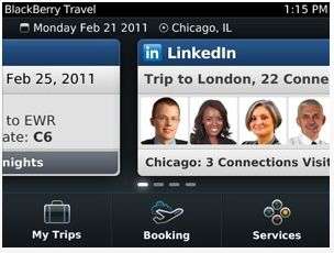 Travel per Blackberry