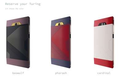 Opzioni di colorazione del Turing Phone