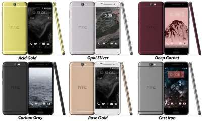 Tutte le colorazioni di HTC One A9